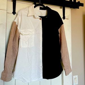 SHEIN shacket size Large, multicolored. Never worn!